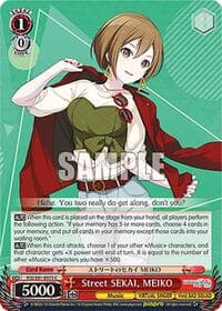 Street SEKAI, MEIKO - HATSUNE MIKU: COLORFUL STAGE! - Weiss Schwarz card
