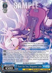 Tears for You, Megurine Luka - HATSUNE MIKU: COLORFUL STAGE! - Weiss Schwarz card
