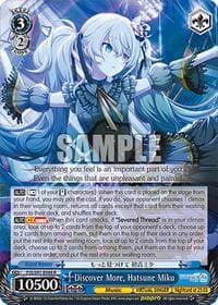 Discover More, Hatsune Miku - HATSUNE MIKU: COLORFUL STAGE! - Weiss Schwarz card