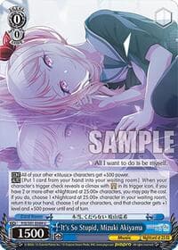 It's So Stupid, Mizuki Akiyama - HATSUNE MIKU: COLORFUL STAGE! - Weiss Schwarz card