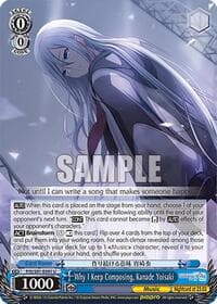 Why I Keep Composing, Kanade Yoisaki - HATSUNE MIKU: COLORFUL STAGE! - Weiss Schwarz card