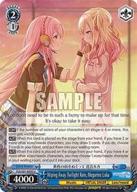Wiping Away Twilight Rain, Megurine Luka - HATSUNE MIKU: COLORFUL STAGE! - Weiss Schwarz card