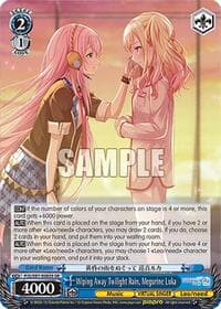 Wiping Away Twilight Rain, Megurine Luka (SR) - HATSUNE MIKU: COLORFUL STAGE! - Weiss Schwarz card