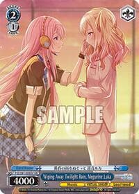 Wiping Away Twilight Rain, Megurine Luka (VR) - HATSUNE MIKU: COLORFUL STAGE! - Weiss Schwarz card