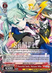 Powerful Smile, Hatsune Miku (PR) (Foil) - HATSUNE MIKU: COLORFUL STAGE! - Weiss Schwarz card