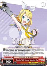 Bursting With Energy! Kagamine Rin (PJS/S91-TE03 TD) - HATSUNE MIKU: COLORFUL STAGE! - Weiss Schwarz card