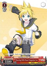 Bursting With Power! Kagamine Len (PJS/S91-TE05 TD) - HATSUNE MIKU: COLORFUL STAGE! - Weiss Schwarz card