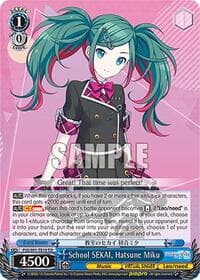 School SEKAI, Hatsune Miku - HATSUNE MIKU: COLORFUL STAGE! - Weiss Schwarz card