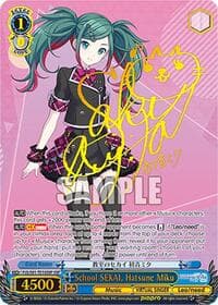 School SEKAI, Hatsune Miku (SSP) - HATSUNE MIKU: COLORFUL STAGE! - Weiss Schwarz card