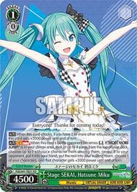 Stage SEKAI, Hatsune Miku - HATSUNE MIKU: COLORFUL STAGE! - Weiss Schwarz card
