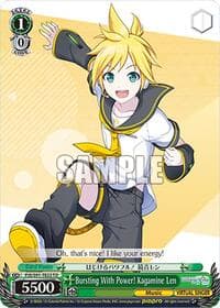 Bursting With Power! Kagamine Len (PJS/S91-TE22 TD) - HATSUNE MIKU: COLORFUL STAGE! - Weiss Schwarz card
