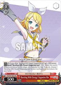 Bursting With Energy! Kagamine Rin (PJS/S91-TE31 TD) - HATSUNE MIKU: COLORFUL STAGE! - Weiss Schwarz card