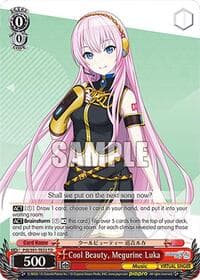 Cool Beauty, Megurine Luka (PJS/S91-TE32 TD) - HATSUNE MIKU: COLORFUL STAGE! - Weiss Schwarz card