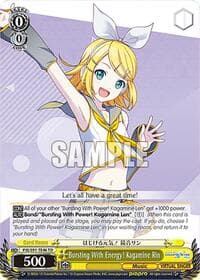 Bursting With Energy! Kagamine Rin - HATSUNE MIKU: COLORFUL STAGE! - Weiss Schwarz card