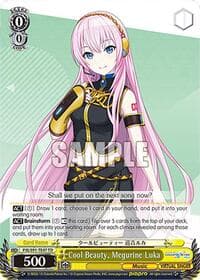 Cool Beauty, Megurine Luka - HATSUNE MIKU: COLORFUL STAGE! - Weiss Schwarz card