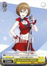 Red Melody, MEIKO - HATSUNE MIKU: COLORFUL STAGE! - Weiss Schwarz card