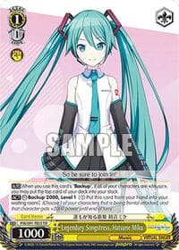 Legendary Songstress, Hatsune Miku (PJS/S91-TE53 TD) - HATSUNE MIKU: COLORFUL STAGE! - Weiss Schwarz card