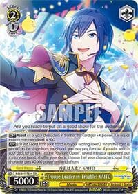 Troupe Leader in Trouble! KAITO - HATSUNE MIKU: COLORFUL STAGE! - Weiss Schwarz card