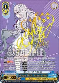 Empty SEKAI, Hatsune Miku (SSP) - HATSUNE MIKU: COLORFUL STAGE! - Weiss Schwarz card
