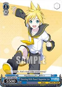 Bursting With Power! Kagamine Len (PJS/S91-TE68 TD) - HATSUNE MIKU: COLORFUL STAGE! - Weiss Schwarz card