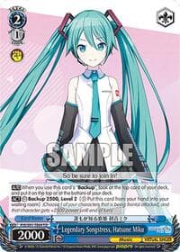 Legendary Songstress, Hatsune Miku (PJS/S91-TE69 TD) - HATSUNE MIKU: COLORFUL STAGE! - Weiss Schwarz card
