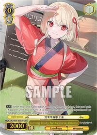 Getting Ready for Business, Chisato (LRP) - Lycoris Recoil Premium Booster - Weiss Schwarz card