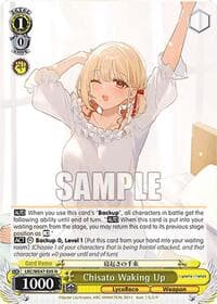 Chisato Waking Up - Lycoris Recoil Premium Booster - Weiss Schwarz card