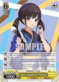 Bon Appetit ~ Takina - Lycoris Recoil Premium Booster - Weiss Schwarz card
