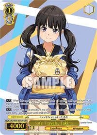 Safe Travels, Takina (LRP) - Lycoris Recoil Premium Booster - Weiss Schwarz card