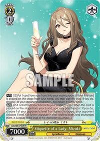 Etiquette of a Lady, Mizuki - Lycoris Recoil Premium Booster - Weiss Schwarz card