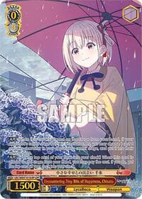 Encountering Tiny Bits of Happiness, Chisato (LRP) - Lycoris Recoil Premium Booster - Weiss Schwarz card