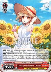 Sharing the Summer, Chisato - Lycoris Recoil Premium Booster - Weiss Schwarz card