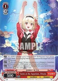Scene at the Aquarium, Chisato - Lycoris Recoil Premium Booster - Weiss Schwarz card