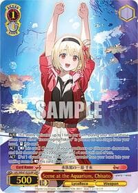 Scene at the Aquarium, Chisato (LRP) - Lycoris Recoil Premium Booster - Weiss Schwarz card
