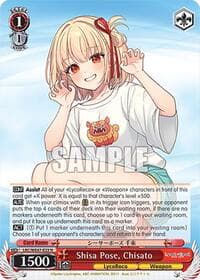 Shisa Pose, Chisato - Lycoris Recoil Premium Booster - Weiss Schwarz card