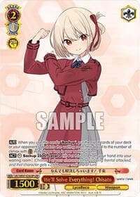 We'll Solve Everything! Chisato (LRP) - Lycoris Recoil Premium Booster - Weiss Schwarz card