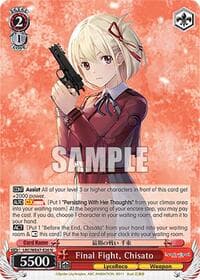 Final Fight, Chisato - Lycoris Recoil Premium Booster - Weiss Schwarz card