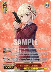 Final Fight, Chisato (LRP) - Lycoris Recoil Premium Booster - Weiss Schwarz card