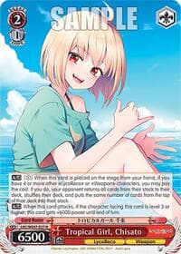 Tropical Girl, Chisato - Lycoris Recoil Premium Booster - Weiss Schwarz card