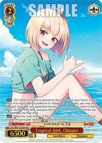 Tropical Girl, Chisato (LRP) - Lycoris Recoil Premium Booster - Weiss Schwarz card