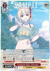 Tropical Girl, Chisato (SP) - Lycoris Recoil Premium Booster - Weiss Schwarz card