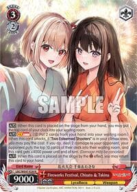 Fireworks Festival, Chisato & Takina - Lycoris Recoil Premium Booster - Weiss Schwarz card