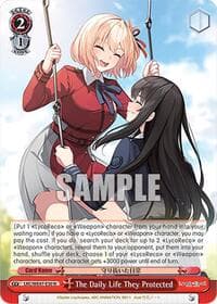 The Daily Life They Protected - Lycoris Recoil Premium Booster - Weiss Schwarz card