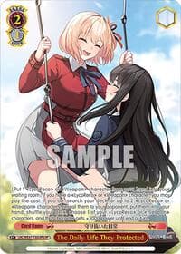 The Daily Life They Protected (LRP) - Lycoris Recoil Premium Booster - Weiss Schwarz card