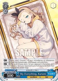 My Everything, Kurumi - Lycoris Recoil Premium Booster - Weiss Schwarz card