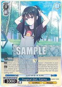 Tropical Girl, Takina (SP) - Lycoris Recoil Premium Booster - Weiss Schwarz card