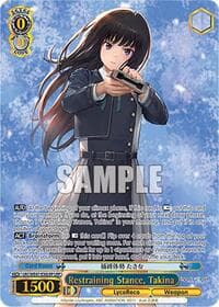 Restraining Stance, Takina (LRP) - Lycoris Recoil Premium Booster - Weiss Schwarz card