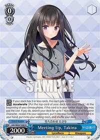 Meeting Up, Takina - Lycoris Recoil Premium Booster - Weiss Schwarz card