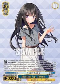 Meeting Up, Takina (LRP) - Lycoris Recoil Premium Booster - Weiss Schwarz card