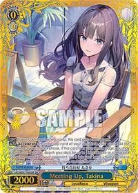 Meeting Up, Takina (SIR) - Lycoris Recoil Premium Booster - Weiss Schwarz card